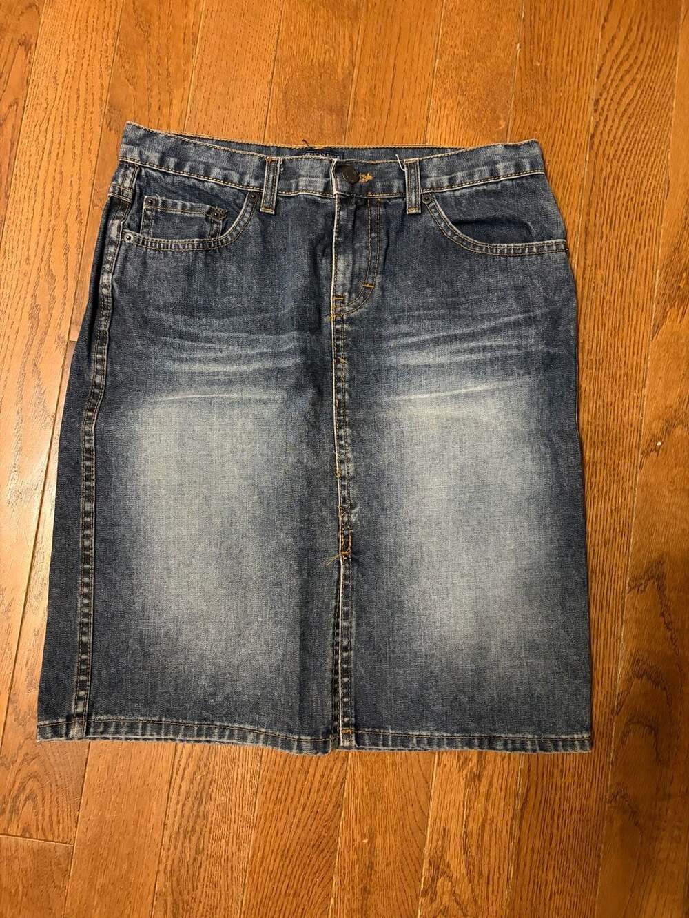 American Eagle Outfitters Denim Skirt Size 4 Blue Jean Pencil
